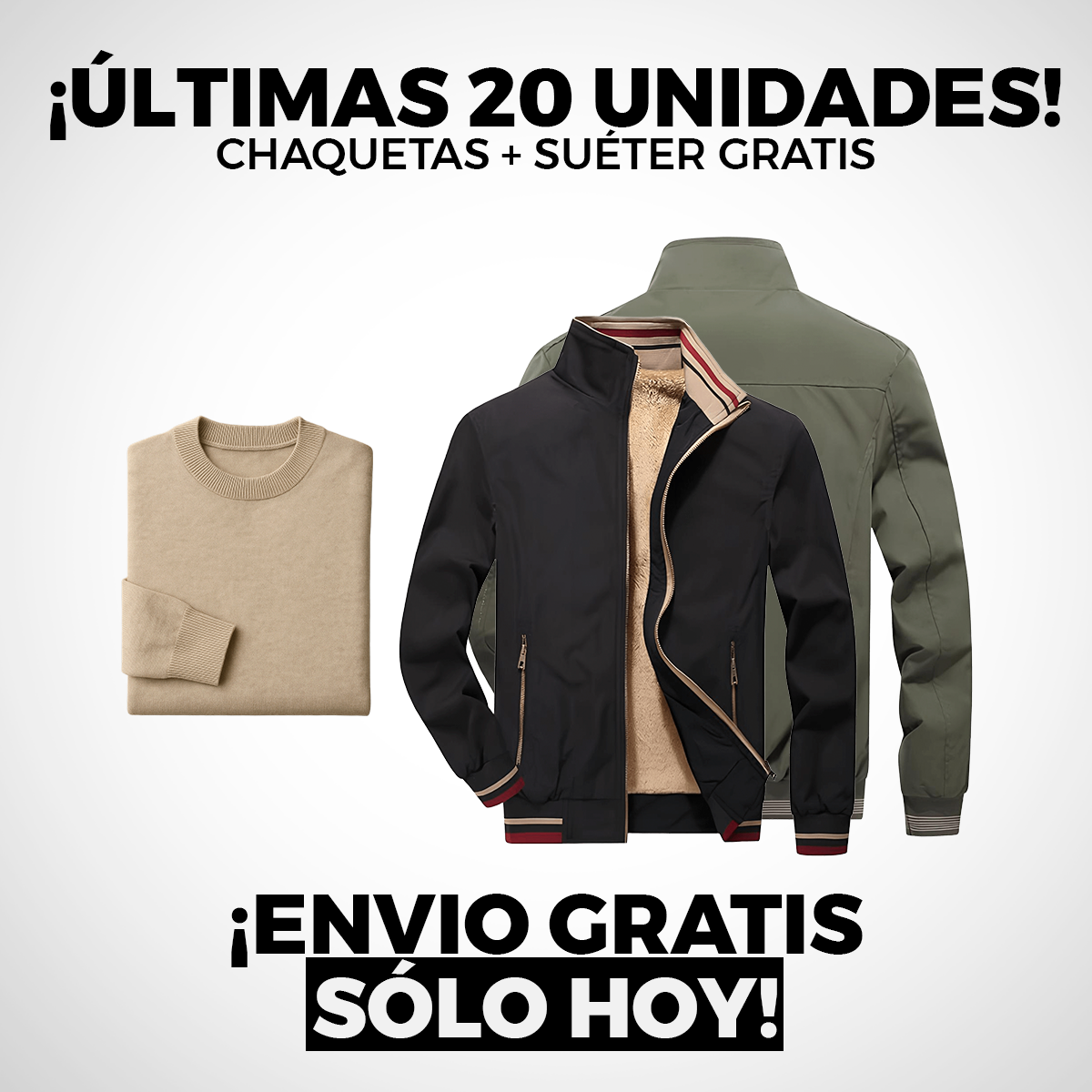 KIT 2 Chaquetas Titanium Masculinas + Suéter  | PROMOCIÓN ESPECIAL 30 AÑOS - ENVÍO GRATIS