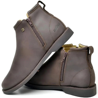 Kit Bota Zavu Casual Masculina de Cuero + 3 REGALOS: Cinturón, Gorra y Cartera | PROMOCIÓN ESPECIAL 30 AÑOS - ENVÍO GRATIS